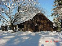 Old Barn Snow